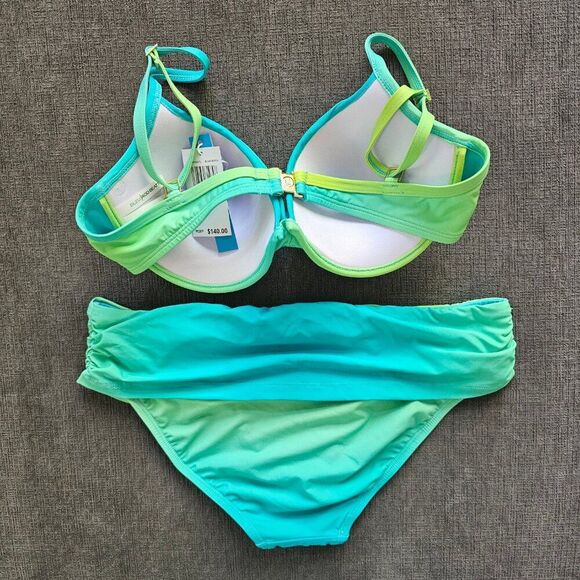 Bleu Rod Beattie Cool Breeze Underwire Molded bikini top & Hipster bottom set 8 - Picture 9 of 16